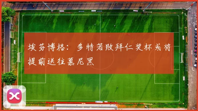 埃芬博格：多特若败拜仁奖杯或将提前送往慕尼黑
